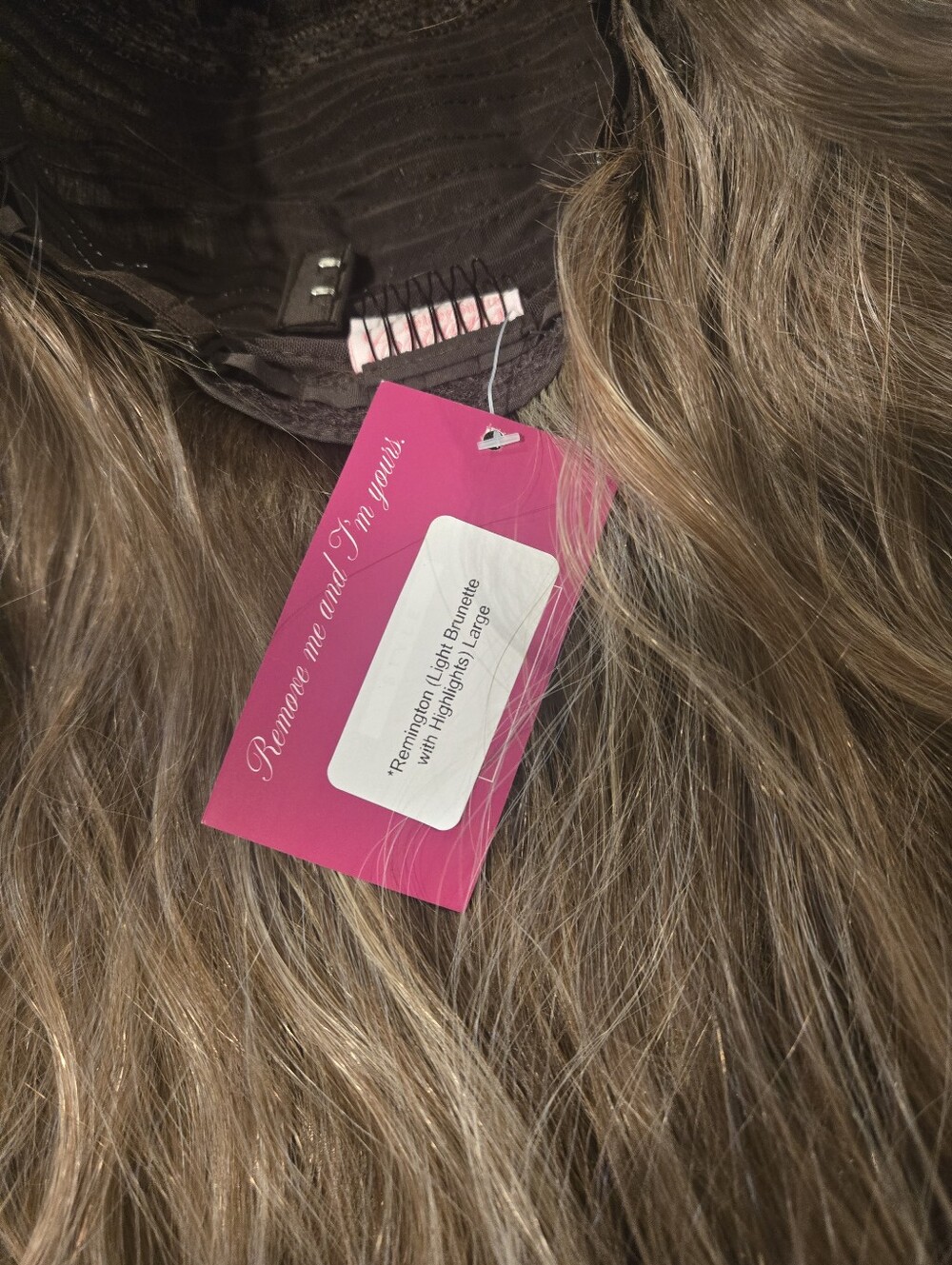 BNWT Csc Remington Light Brunette With High Lights Large Cap Scandi Hairline - Picture 11 of 15